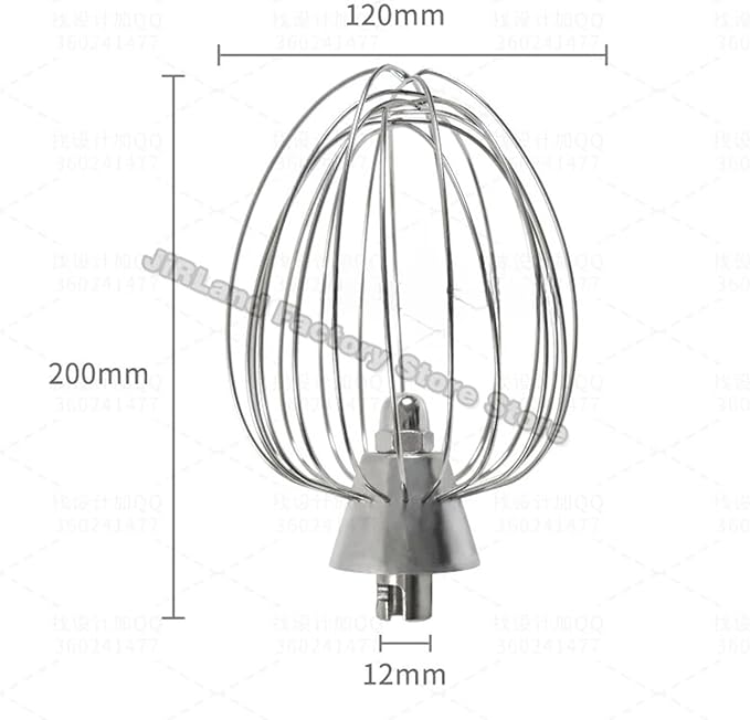 Fresh Milk Mixer Accessories Egg Beater Stainless Steel Fittings 7L Ball Chef Machine Beatin Non-Scratch