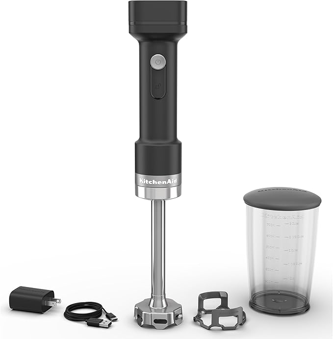 KitchenAid GoTM Cordless Hand Mixer &amp Blender Bundle - 12V Battery 60 Min Run Time Hand Mixer 30 Min Blender