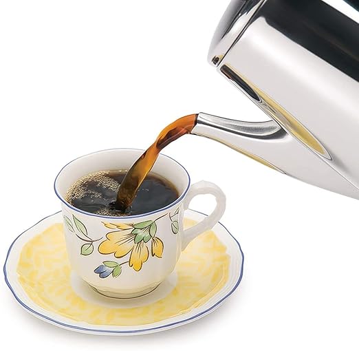 Presto 02811 12-Cup Stainless Steel Coffee Maker with 1 Year Extended Warranty