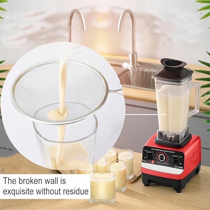 Blender1200W 8-Blade Blender for Kitchen - 67oz Large Capacity Smoothie Maker | 7-Speed Professional Ice Crusher with BPA-Free Pitcher | Space-Saving Design