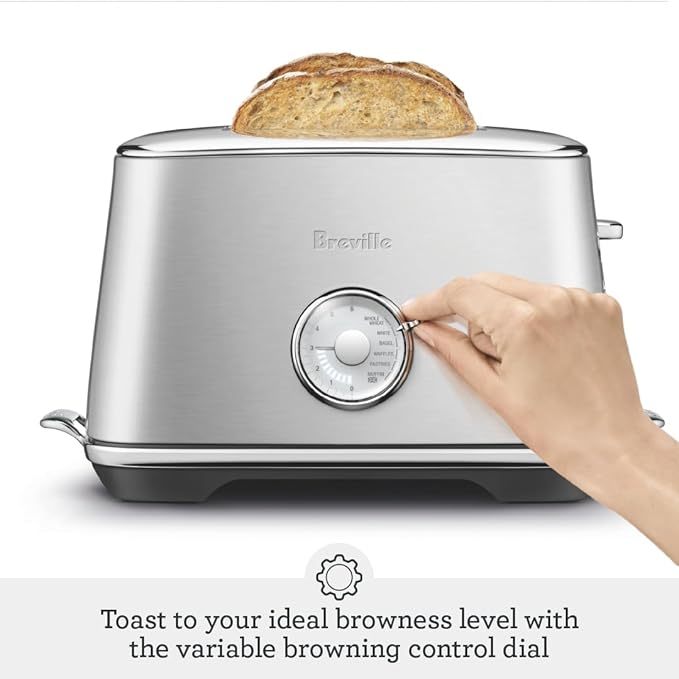 Breville BTA735BTR Toast Select Luxe Kitchen Toaster 2 Slice Black Truffle