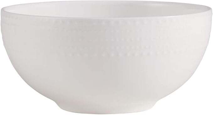Mikasa Annabelle Bone China 40-Piece Dinnerware Set Service for 8 Lightweight and Chip-Resistant White Porcelain with Elegant Design