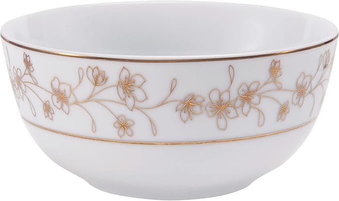 Mikasa Floral Metallic Gold 32 Piece Dinnerware Set Service For 8 White