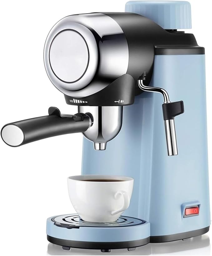 Fully Automatic Espresso Coffee Machine - Compact High Pressure Cappuccino Maker with Steam Foaming Device