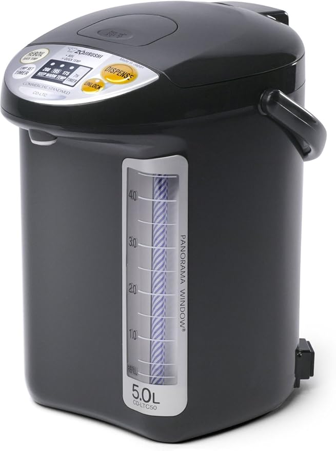 Zojirushi NS-TSC18 Micom Rice Cooker and Warmer 10-Cups &amp CD-LTC50-BA Commercial Water Boiler And Warmer Black