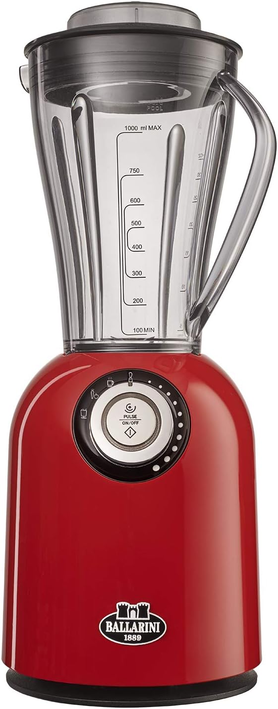 Ballarini Tesoro Countertop Blender - Cherry Red Made in Italy