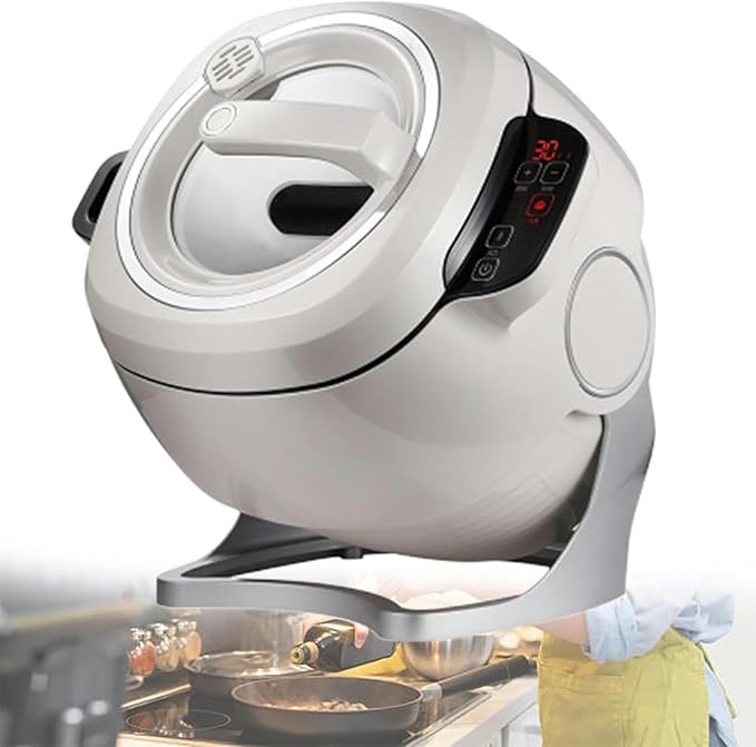 Automatic Cooking Machine 6L Auto Cooking Wok Fried Rice MachineOne-Click Smart Start 360 ° Automatic Rotation for Stir FryingStewingCooking