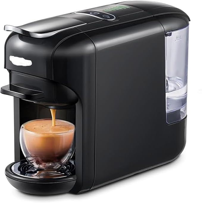 4-in-1 Coffee MachineCapsule Coffee Machine 7-Speed Water Level AdjustmentHot and Cold Switchable19bar High Pressure Extraction600ml Water TankCompatible