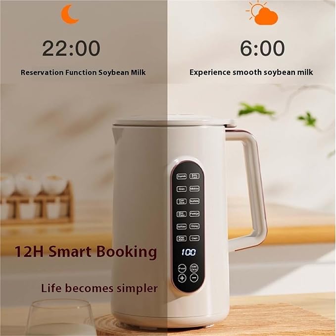8 in 1 Nut Milk Maker Machine Multifunctional Machine for Making Nut Milk Automatic Nut Milk Blender with Easy Clean Stainless Steel Design for Homemade Almond Milk Soy Milk Oatmeal(1pc)