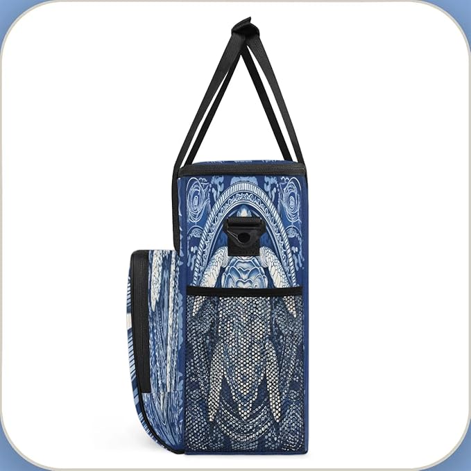 Sea Turtle Vinatge Coffee Maker Travel Bag for K-Mini or K-Mini Plus Single Serve Coffee Brewer Portable Storage Tote Case for Tarvel