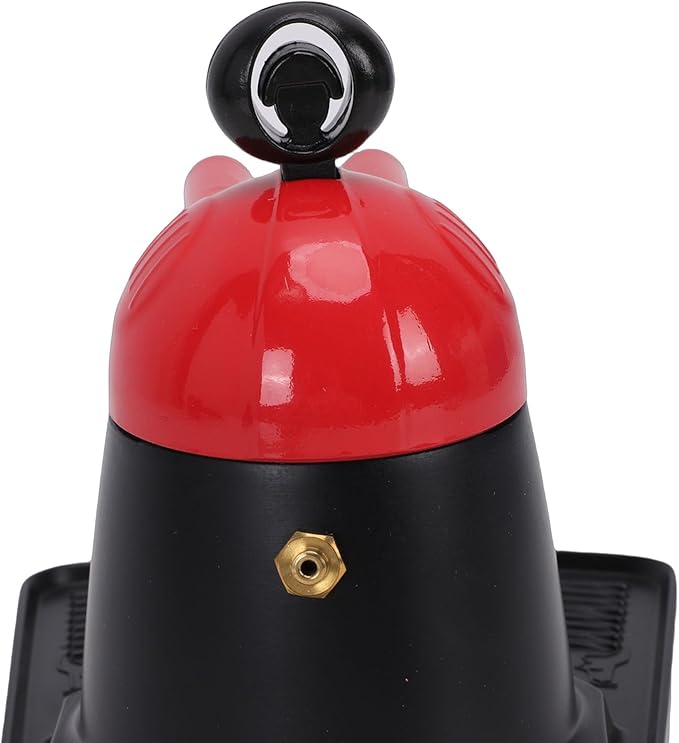 Double Spout Coffee Maker Efficient Lightweight Design for Quick Brewing for Home Aluminum Alloy BlackRed