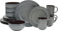 Scott Living Asher 16 Piece Dinnerware Set Service for 4 Blue