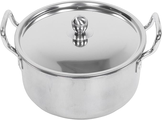 Zerodis Kitchen Cookware SetsStainless Steel Induction Cooker Pot Set Heavy Chef Quality Saucepan Kits Dishwasher Safe Multipurpose Pots for Family Use Gas Cooktops