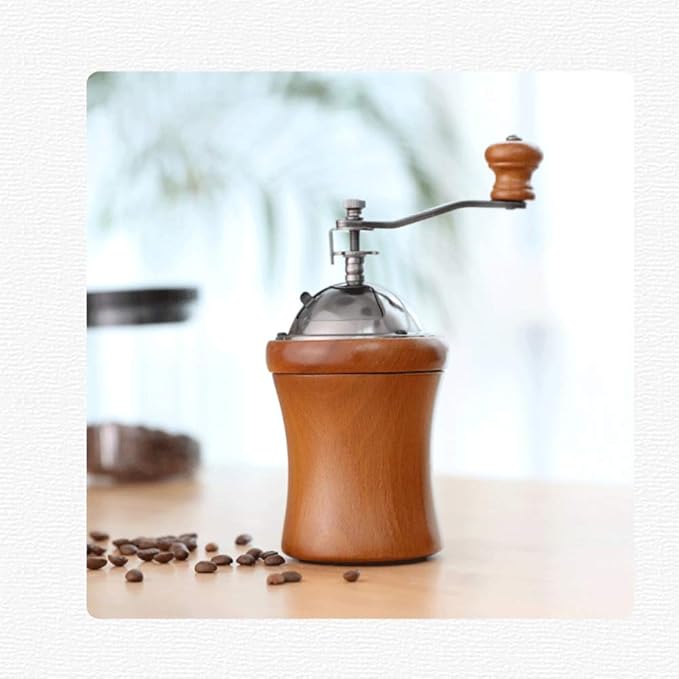 Coffee machine wooden dome hand grinder machine ceramic core grinding machine coffee grinder