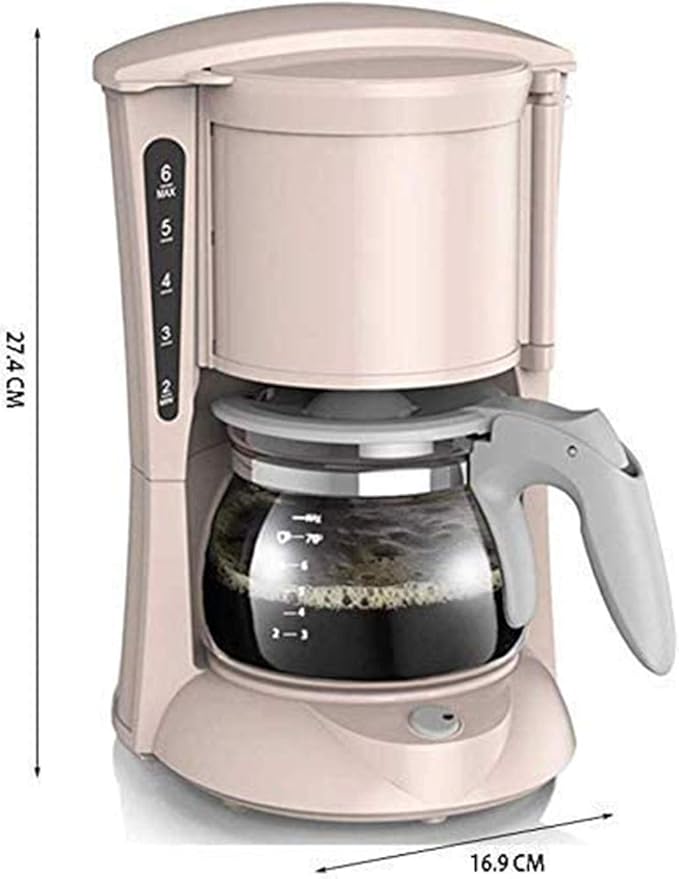 Coffee Machine Multifunctional Coffee MachineInsulated And Automatic ShutdownAnti-drip SystemReusable Filter600 Ml Blackfor Espresso Cooker