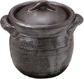 Yamashita Craft 15034220 Rice Pot Ceramic 4.3 x φ3.9 x 4.7 inches (11 x 10 x 12 cm) Body 3.7 inches (9.5 cm) Black Glaze Mini Rice Pot 0.5 Cups