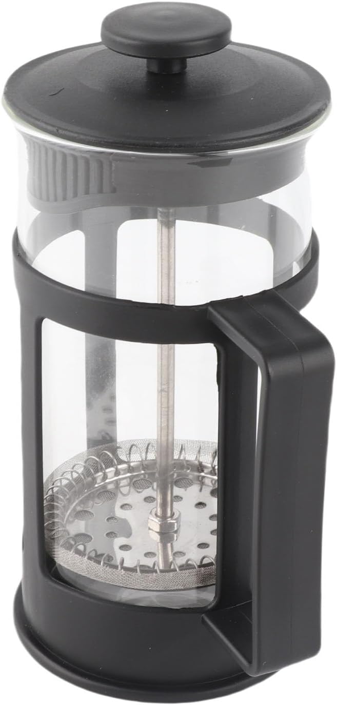 CHICIRIS French Press Coffee Maker 350ml Glass French Press Teapot Stainless Steel Construction for Coffee Lovers Home Office