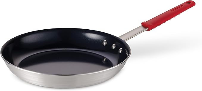 Tramontina Professional 12-Inch Ceramic Non Stick Large Frying Pan Heavy-Gauge Aluminum Skillet with Ceramic Nonstick Coating Dishwasher and Oven Safe Black