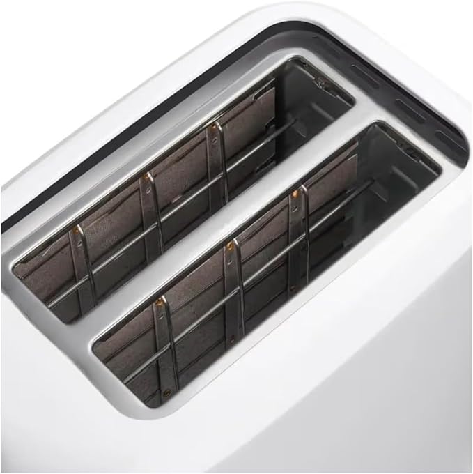 2-Toaster with 6 Shade Settings and Removable Crumb Tray Arctic White