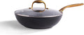 frök All-In-One Non-Stick Fry Pan Meets Wok with Lid 11-Inch Black &amp Gold