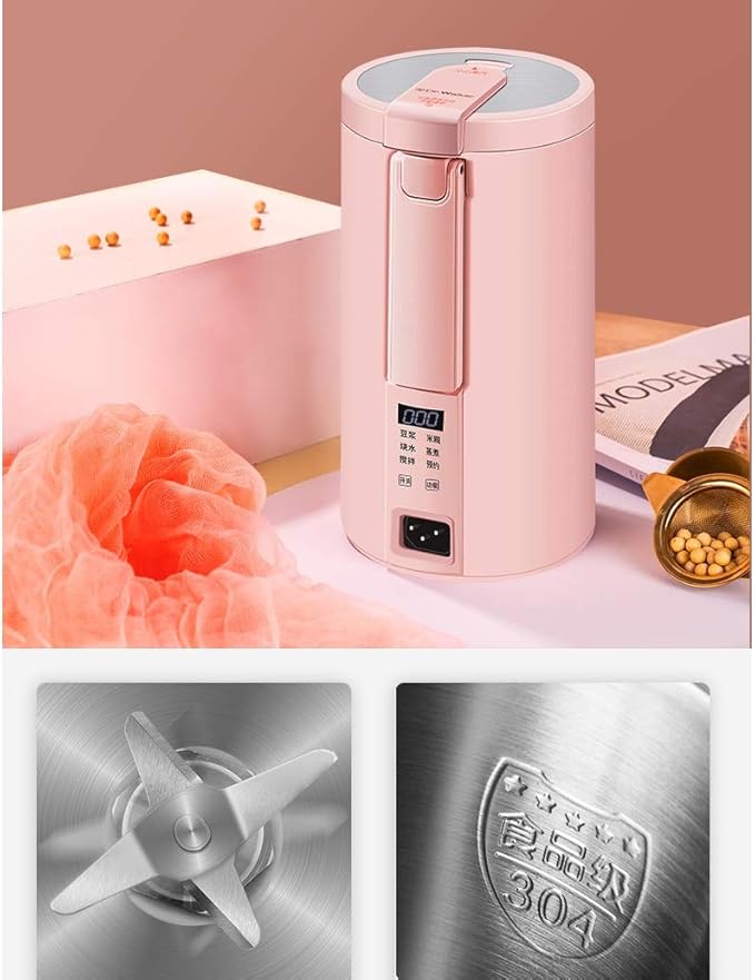 Automatic Soymilk Food Supplement Machine Small Filter-Free New Household Portable 1-2 Rice Cereal Juice Machine(E)