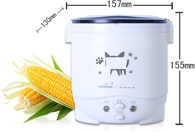 Fit for Mini Rice Cooker Portable MultiCooker Household Rice Cookers 24V 220V Pot Cooking Machine Pans Car Truck Home(220V for Home)