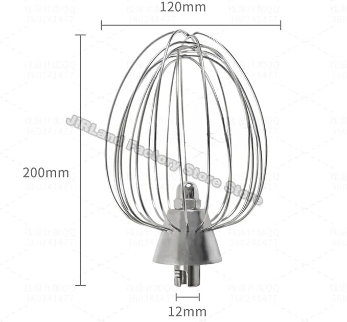 Commercial Fresh Milk Mixer Accessories Egg Beater Stainless Steel Fittings 7L Egg Ball Chef Machine Accessories Egg Ball Beatin