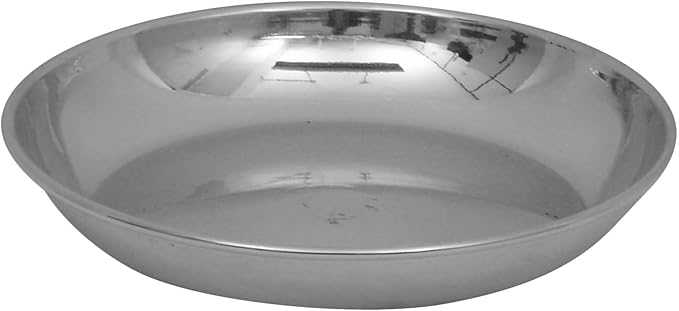 Vinod Stainless Steel Dinner Set 5-Piece Service for 1 Silver V.Thali Set ( Khum 1) 13
