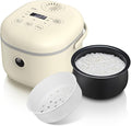 Rice Cooker - Multifunctional 3.5 Cups(Uncooked) Rice Cooker with Steamer and 6 Rice Cooking Functions for 2-3 People - Perfect for White/Brown Rice Porridge and Soup