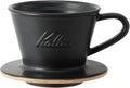 Carita Kalita Coffee Dripper Mino Ware High Heat Retention Pottery for 1 to 2 People DACHI &amp KalitaMI 155 Sand Black #01107 Wave Series Made in Japan Drip Equipment For 1 Person