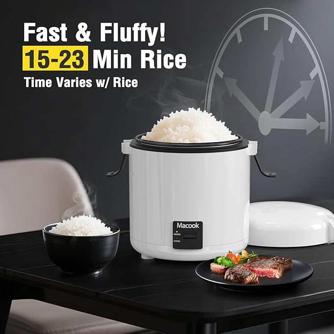 Mini Rice Cooker 1-1.5 Cups Uncooked(3 Cups Cooked) Rice Cooker Small with Bento Box Removable Nonstick Pot One Touch&ampKeep Warm Function Portable Cooker for Soup Grain Oatmeal Veggie Black