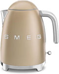SMEG 50's Retro Style 7 Cup Electric Water Kettle with Automatic Shutoff Removable Base and Water Indicator KLF03CHMUS Matte Campagne