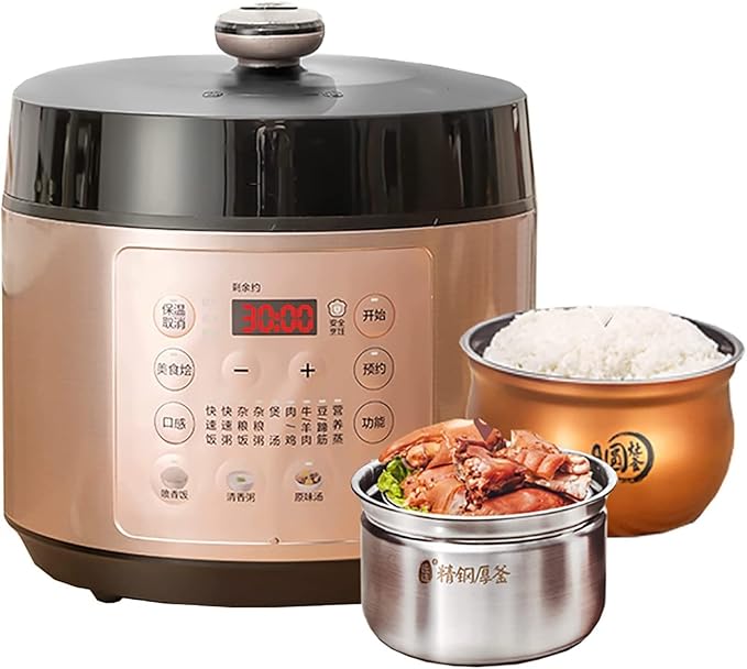 Household Electric Rice Cooker Household Thicken Non-Stick Double Liner 24H Reservation And Heat Preservation For 2-8 People