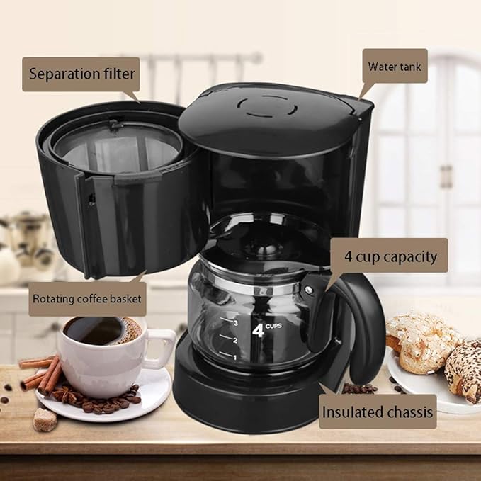 Coffee Machine Coffee Machine Bean to Cup Filter Coffee MachineKeep Warm FunctionAvoid Clogging Grinder590WFood Grade MaterialCompatible with Espresso Cooker