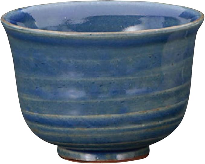 Yamasita Craft 11402070 Handmade Blue Glazed Rice Cooker 4.9 x 4.9 x 3.3 inches (12.5 x 12.5 x 8.5 cm)