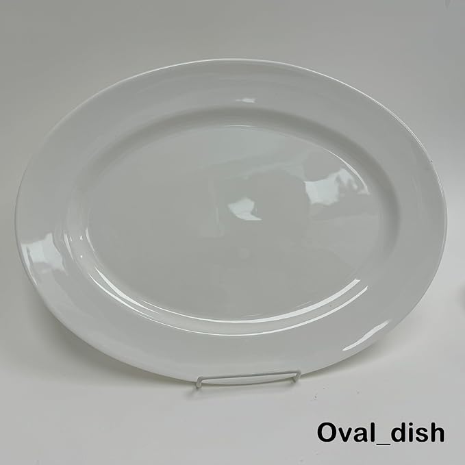 Bone China Dinnerware and Serveware. 21 Piece Dinnerware Set Service for 6 Classic White