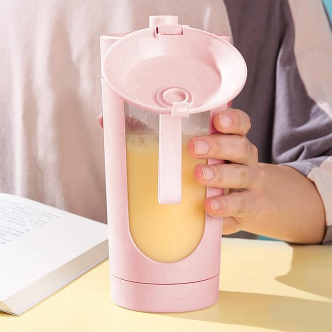 Portable Blender Personal Electric USB - 700ml Fruit Mixer Personal Juicer for Shakes with Stainless Blades Single-Touch Pulse System Leak-Proof Safety Lock High-Capacity Battery for Travel