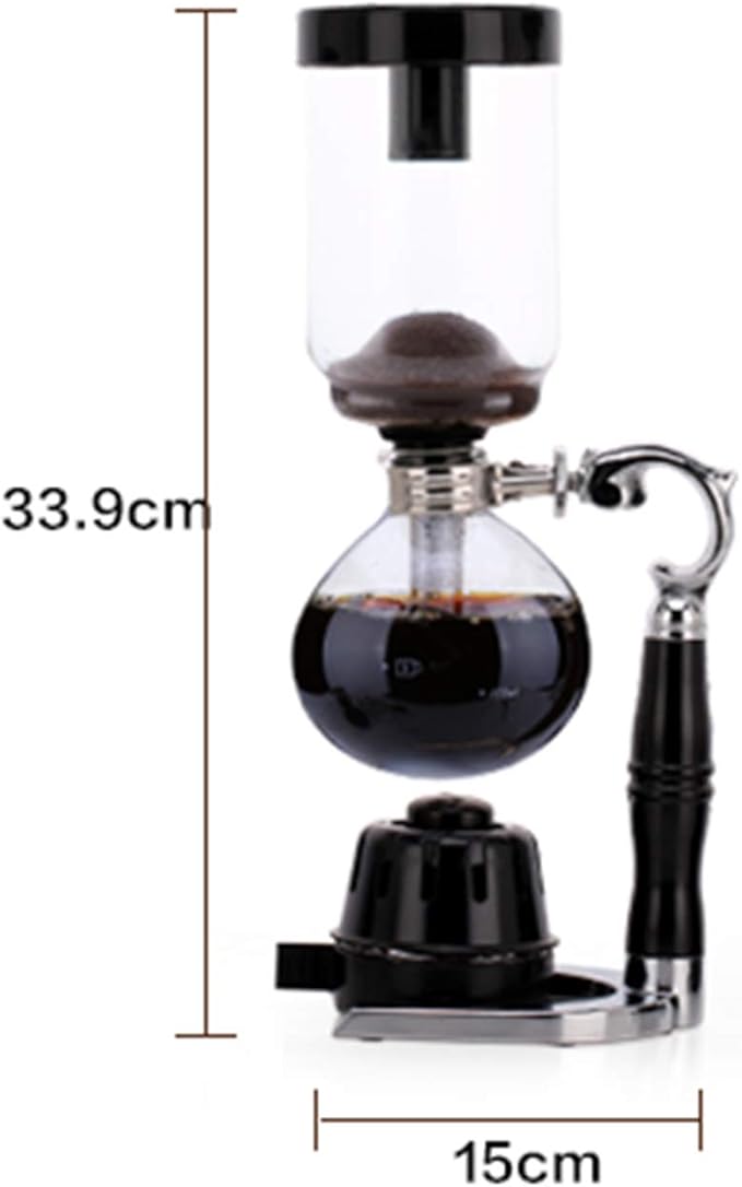 Siphon Glass Pot Syphon Coffee MakerHand Siphon Coffee Maker PotVacuum Coffee Brewer Tea Siphon PotCoffee Machine Filter 2-5 Cup2