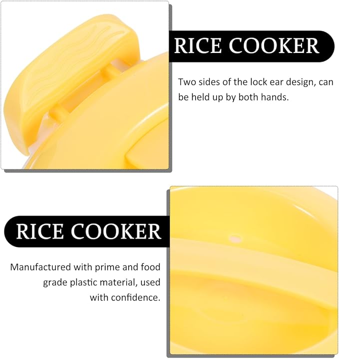 Unomor Microwave Rice Cooker 7.1 Inch Portable Plastic Rice Container with Lid for Steaming Pasta Veggies and More Ideal for Home Office Travel