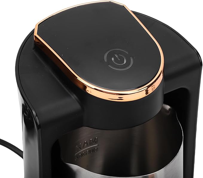 Turkish Coffee Maker Stainless Steel 550W 250ML Single Cup Turkish Coffee Machine for Home Office Travel (US Plug 110V)