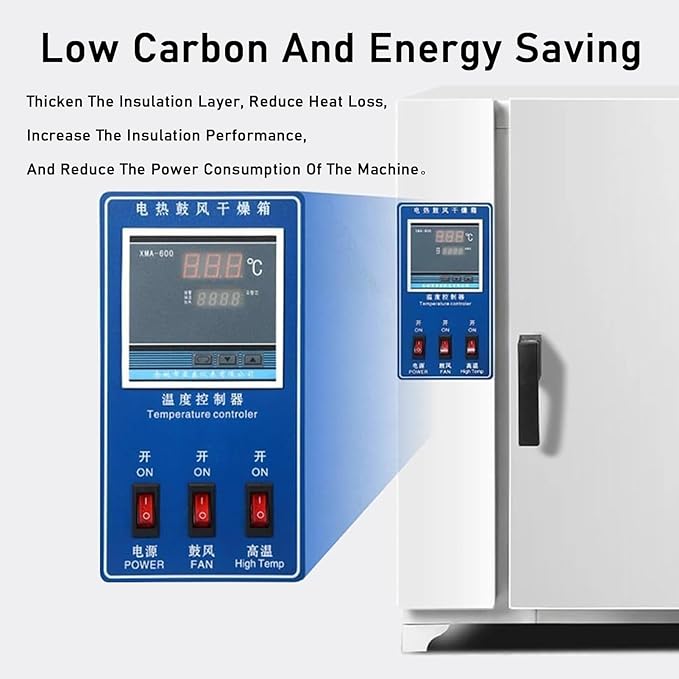 Laboratory/Industrial Thermostatic Blast Drying Oven 600W Drying Oven 220V/RT+5-300°C 156L Laboratory Drying Oven202-0S