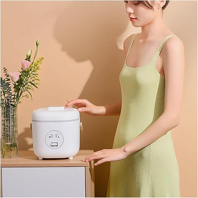 Mini Rice Cooker Commercial Rice Cooker 1.2L Portable Multi-Function Rice Cooker Ceramic Non-Stick Inner Pot For 1-3 People