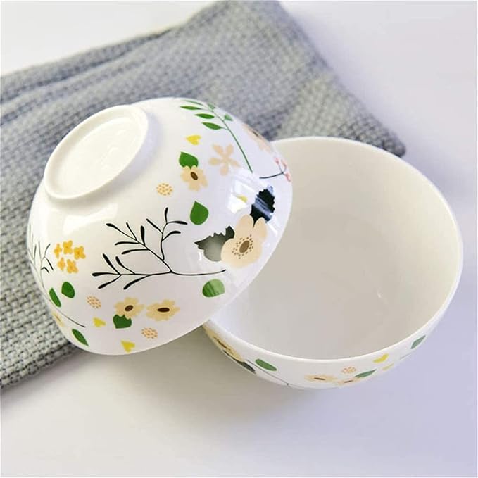 Dinnerware SetCeramic Tableware Set Bone China Dish Plate Set Gift Bowl 4.5 Inch Gold Bell Bowl Plates