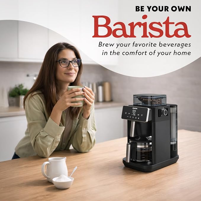 Gourmia 10 Cup Grind &amp Brew Coffee Maker - Built-In Burr Grinder 3 Brew Strengths Programmable Digital Display Pause &amp Serve Keep Warm Auto Shut Off Black