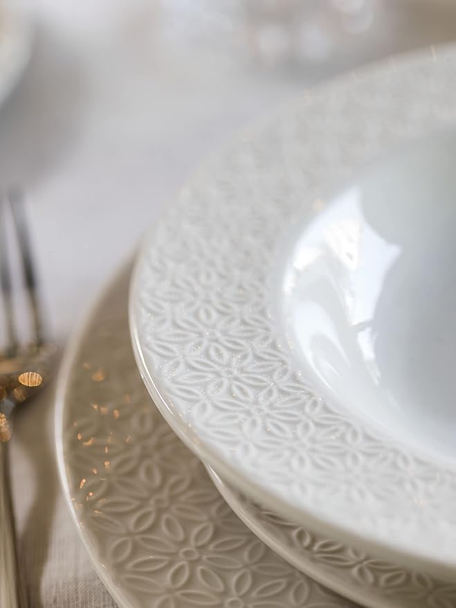 Tognana Margaret Dinner Set for 6 People 18 Pieces Porcelain White