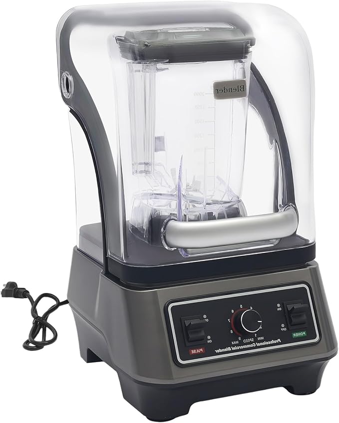 Multifunctional Blending Machine 67.63Oz Large Capacity Blender with Thick Shield 1600W Commercial Blender with 9 Variable Speeds for Milkshakes Juices Vegetable Juices
