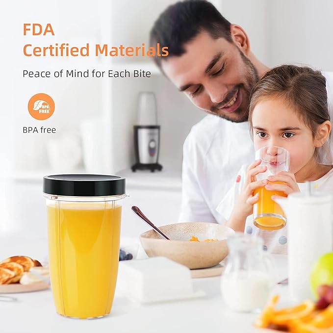 Personal Blender Shakes and Smoothies 3D 6-leafs 850W Portable Blender One-Button Mixer 2x17oz Personal Blenders Bottle BPA Free Kitchen baby food Grinding Juice