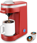 CHULUX Mini Coffee Maker for K Capsule Single Serve Coffee Maker for One Cup Americano Lightweight Pod Coffee Machine Red