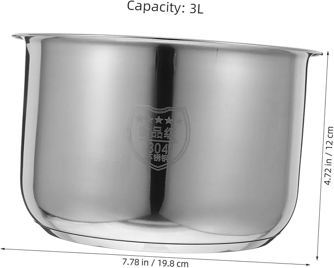 Rice Cooker Liner Stainless Steel Non Stick Pan -wave Oven