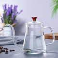 Coffee Maker Coffee Kettle Long Mouth Coffee Pot Gooseneck Thin Mouth Kettle Brewers Handmade Coffee Machine Glass Drip Kettle (35 0 ml / 600 ml) Coffee Presses (Colour: Transparent 350 ml)